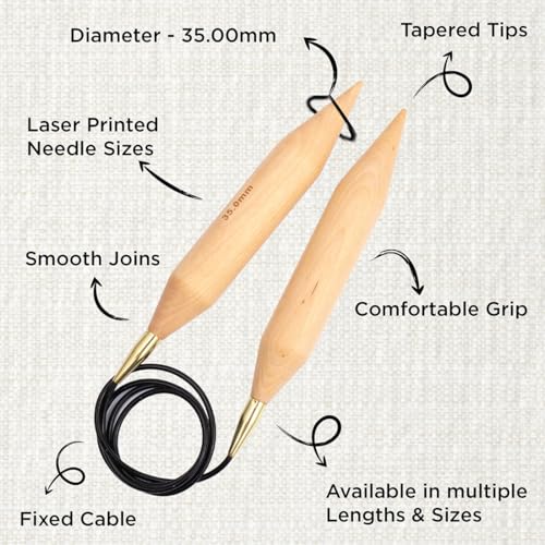 KnitPro Jumbo Fixed Circular Needles 47" (120cm) | 35.00mm - size: 35.00mm