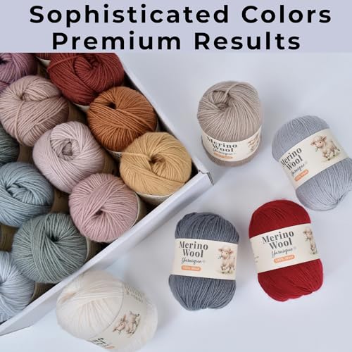 1oo% Australian Merino Wool Yarn, Sport Weight, 4 Balls – 656 Yds | Soft Merino Feel | For Knitting & Crochet | Hats, Scarves & Baby Knits ( 02 Camellia Pink ) - color: 02 Camellia Pink