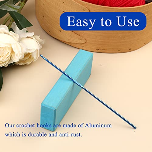Iuuidu 2.5mm Aluminum Crochet Hook, Crochet Needles for Arthritic Hands | Smooth Knitting Needles for Yarn Craft, Great Handmade DIY Present for Friends, Random Color - color: Aluminum Crochet Hook, size: 2.5mm