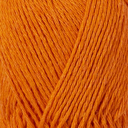 Re-Cotton Knitting Yarn 3X 100g / 3.52oz (Pumpkin Orange, 3 Pack) - color: Pumpkin Orange