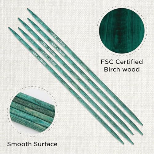 KnitPro Dreamz Double Pointed Needles 8" (20cm) | US Size 4 (3.5mm) - size: US 4 (3.50mm)