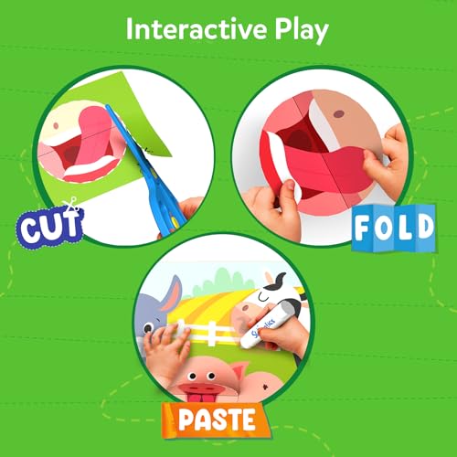 Skillmatics Snip Snip Animals, Scissor Skills Toy, Felt Craft Gift for Kids | Cutting Activity, Safety Scissors, Fine Motor Skills for Preschool, Screen-Free, Learning Toy, Girls & Boys Ages 3, 4, 5, 6 - style: 5. Animals