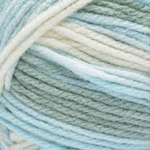 Loops & Threads Glacier Impeccable Pastel Yarn – Medium Weight Yarn for Knitting, Crochet, Weaving, Arts & Crafts, 18 Pack - color: Glacier Multi