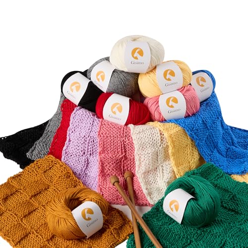 Merino Wool Yarn for Knitting & Crocheting - 35% Wool, 65% Acrylic - color: Green, size: 2 Ball