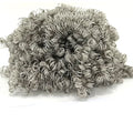 Linpeng Crafts, Curly, Doll Making Supplies, Clown Hair 2oz, Gray - color: Gray