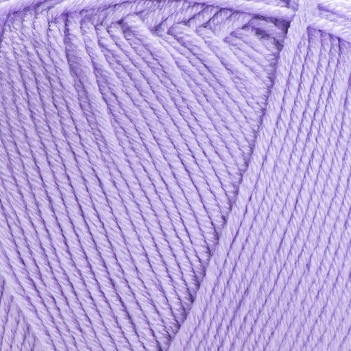 YarnArt Adore Yarn – 100% Anti-Pilling Acrylic, Soft Lightweight DK Yarn for Knitting & Crochet, 3.5 oz (100g), 306 yds (280m), Durable & Machine Washable, Lilac - 337 - color: Lilac - 337