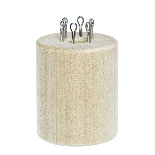Paracord Planet Removable 4-Pin, 6-Pin, and 8-Pin Polar Wooden Double-Sided Paracord Knitting Spools – Create Consistent Paracord Weaves – Perfect for Micro, Nano, Type II and Type III Paracord - size: Small