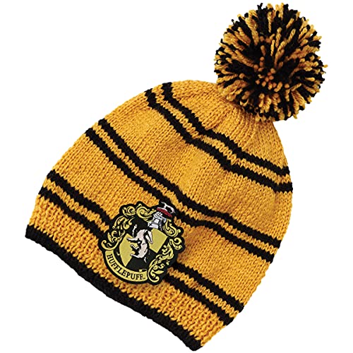 Hero Collector Hufflepuff Hogwarts House Beanie Hat Kit | Harry Potter Wizarding World Knitting Kits