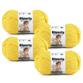 Skinny Chenille Yarn for Crocheting, #2 Gold Thin Baby Blanket Plush Yarn | 4 Pack of 158 Yds, 1.7 Oz Sport Fingering Weight Fine Yarn, Soft Fluffy Velvet Yarn for Crochet knitting Blankets, Amigurumi - color: Golden Yellow