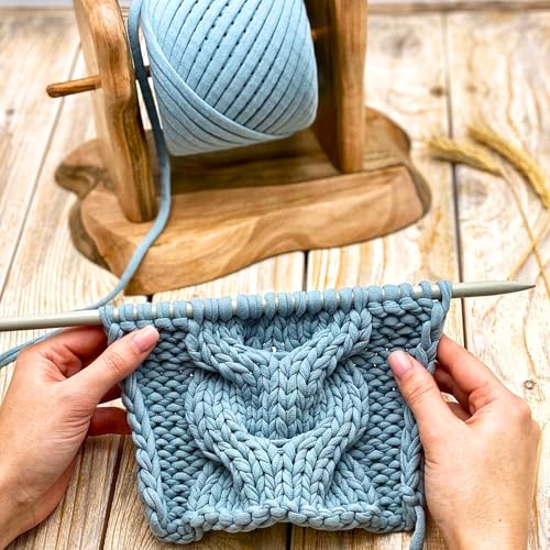 Bobilon 3-5 mm Thin Cotton T-Shirt Yarn for Amigurumi - Smoky | 100% cotton t shirt yarn for amigurumi, crochet, knitting and macrame; new fabric, not recycled; 109 yds - color: Smoky