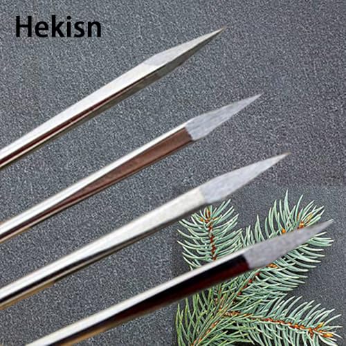 Hekisn Professional Large-Eye Triangle Leather Needles with Threaders for Hand Sewing Repair Stitching Projects (1.83 * 70mm) - size: 1.83*70