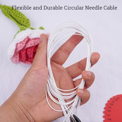 Weabetfu 32inch Bamboo Circular Knitting Needles US Size 3(3mm) | Premium Circular Needles Handmade DIY and Any Weave Yarn Projects,Include Knitting Accessories - size: US 3(3mm)