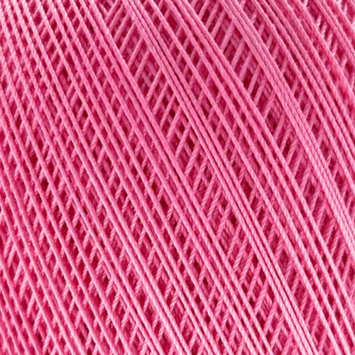 S Sensy Classic Size 10-Mercerized Giza Cotton Yarn 3 Skeins Pink 618 Yards - color: Pink, size: 3 Skeins