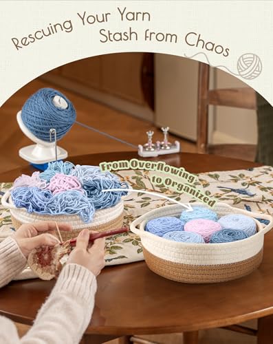 Adhafera Yarn Winder, Ball Winder for Crocheting, Yarn Spinner for Knitting | 4oz, Durable ABS Plastic, Manual, Easy to Use, Quick Install, Protable, The Helper for Yarn Collection Lovers - color: Yarn Winder With Guide