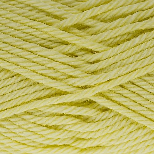 Estako Royal Cotton, 100% Mercerized Giza Cotton Yarn, Light Yellow, 4-Pack | soft, silky sheen, super fine, fingering 1, sock weight, 200 g, 548 yds, baby clothes, summer tops - color: 5059 - Light Yellow, size: 4 Skeins