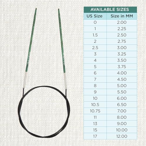 KnitPro Dreamz Fixed Circular Needles 16" (40cm) | US Size 0 (2mm) - size: US 0 (2mm)