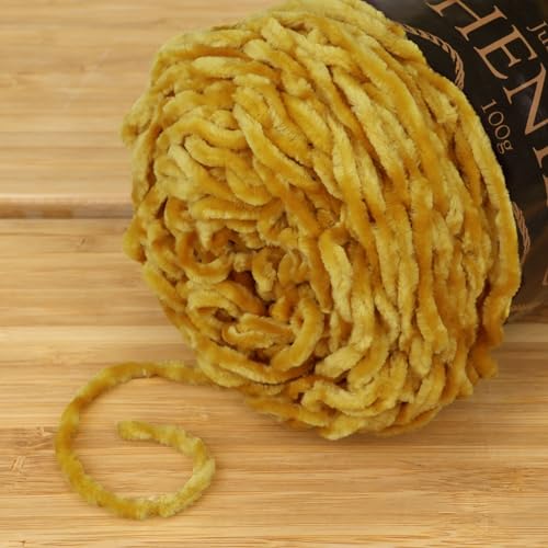 JubileeYarn Chenille Yarn - 100g/Cake Worsted Polyester - Firenze - 1 Cake - color: 008 Firenze, size: 1 Unit