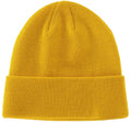 100% Cotton Beanie Hat Winter Hats Women Men Warm Knit Beanies | Double Layer Warmth ,Ultra-Soft Itch-Free Pure Cotton Knitted, Cuffed & Uncuffed Fisherman Slouchy Skull Cap for Womens Mens - color: 1pcs Yellow
