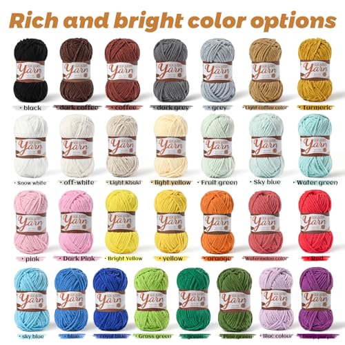 2 Pack Fluffy Velvet Yarn for Crocheting，Baby Blanket Yarn for Crocheting Soft，100g(131yds) Amigurumi Yarns，Plush Chenille Crochet Yarns，Puzzle Yarn for Crochet Weaving Craft(2 Aqua Green) - color: 2 Aqua Green
