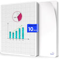 SCRIBBLEDO Small Grid Dry Erase Sheets 9”x12” Math Practice Small White Board Sheets Math Manipulatives Quad Graph Whiteboard Sheets Math Supplies Homeschool Teacher Students Classroom Pack of 10 - color: Small Grids