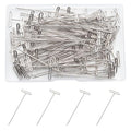 100 Pcs Long Straight T Pins 1.8 Inch Crochet Blocking Pins for Wigs Head Knitting Sewing Quilting - size: 1.8 inch