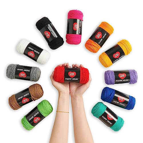 Red Heart Stitchers Kit with Bag and Accessories, Yarn for Crocheting - size: Medium