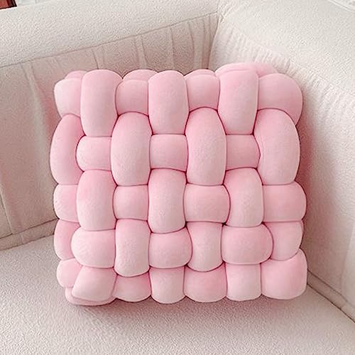 Velvet Chunky Yarn Bulky Giant Arm Knitting Ya rn, Super Soft Jumbo Tube Weight, Fluffy DIY Crochet Hand Making Washable for Blanket, Pet Bed, Rugs Pillow (2.2lb-Cute Pink) - color: Pink, size: 2.2LB