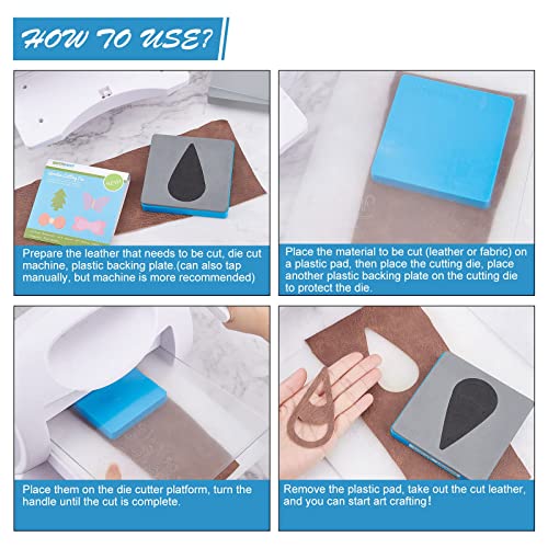SUPERDANT Teardrop Leather Cutting Die 4 Styles Earrings Embossing Wooden Cutting Die Earring Patch Mold Template for Pendant Quilting Sewing Jewelry DIY Leather Crafts Making - color: Water Droplets