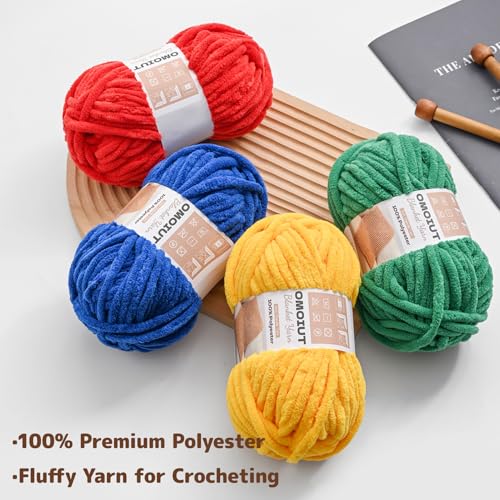3 Pack of Grayish Chunky Chenille Yarn for Crocheting, Soft Baby Blanket Yarn, Chunky Knit Blanket Crochet Yarn, #7 Super Bulky, 10.6oz/164 yds Fluffy Velvet Amigurumi Yarn - color: 3 Grayish