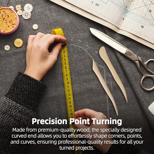 (2-Pack) Calvana Point Turner, Sewing Seam Marker, Crease Maker for Quilting, Compatible with Clover Point 2 Point Turner