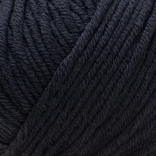 Estako Wool 98 100% Superwash Merino Wool Worsted Yarn, Dark Navy 4-Pack | 7.04 oz, 392 yds, cyc 4 medium, aran, machine washable, 5 mm needles, 6 mm hook, 20 sts gauge, crocheting, sweaters - color: 6389 - Dark Navy, size: 4 Skeins