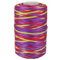 Crochet Yarn Super Bright -Yarn for Amigurumi Dolls, Baby Hats,100g Summer Sun Hat Yarn for Crocheting, Ice Linen Silk Hand Knitting Light Body Yarn - Soft DIY Craft Yarn - color: 112 Red-Yellow-Purple