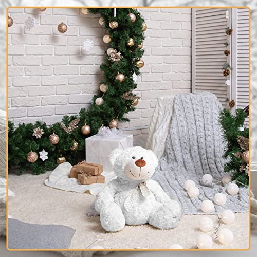 Nuanchu 6 Skeins Soft Faux Fur Yarn Fluffy Eyelash Yarn | White, Fuzzy Faux, Fuzzy Bulk for Crochet Knit Clothes Baby Blanket Rugs Knitting, Total Length 180 M/ 197 yd