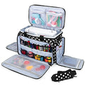LUXJA Sewing Machine Case with Removable Padding Pad, Black Dots | Travel Case for Most Standard Sewing Machines & Accessories, Bag Only - color: Black Dots, style: Sewing Machine Bag