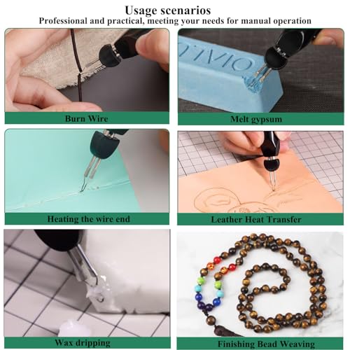Chispee Thread Burner Replacement Tips 5Pcs End Thread Burner Replacement Tip for Finishing Beading, Weaving, Sewing, Leather & Jewelry Making - color: 5pcs Replacement Tips