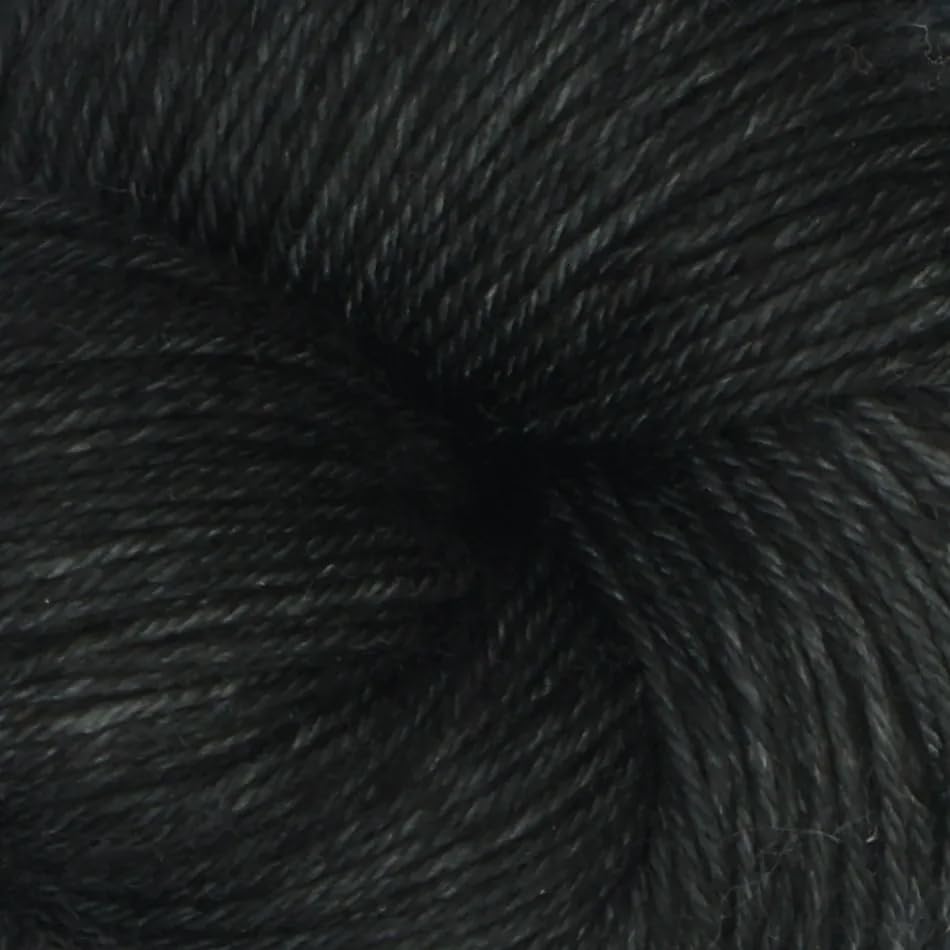 KnitPro Symfonie Fingering Weight Merino Wool Yarn 100g, Black Pepper | 75% Extrafine Merino & 25% Polyamide, 438yds, OEKO-TEX Certified, Superwash, Colorfast, #1 Yarn Skein for Knitting & Crochet - color: Black Pepper