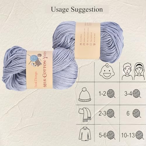 Acrylic Yarn for Crocheting - Hand Knitting Light Gray Yarn - Crochet Thread for Crocheting Bulk - 10Balls 17.6Ounces Large Pack (Light Gray) - color: light gray