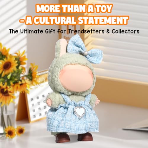 AICase for 17cm Doll Clothes/Outfit,Clothes Set for 17cm Doll,2 Piece Set Premium Luxury Chic Dress Clothing, Girls Stylish Adorable Dolls Clothes Accessories_2 - style: Sky blue