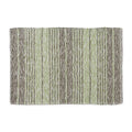 DII Woven Rag Rug Collection Recycled Yarn Variegated Rustic Stripe, 2x3', Artichoke - color: Artichoke