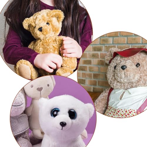 150PCS Safety Nos for Stuffed Animal,Black Brown Pink Crochet Safety Nos | with Washers, Plastic, Large Safetys Nos for Crocheted Dolls, Bears Dogs, Plush Toys, Craft Dolls Puppets, 12-20mm