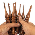 THE KNOX CRAFT Crochet Hook Set – Wooden Ergonomic Hooks for Crocheting Yarn (4mm to 10mm), Soft Grip Crochet Needles, Knitting & Crochet Gift for Beginners (Set of 7) - size: (4mm to 10mm)