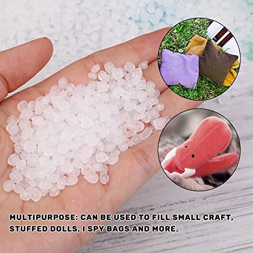 300g/10.58oz Poly Pellets, Weighted Beads, Stuffing for Stuffed Animals | Weighted Beads for Stuffed Animals, Weighted Stuffing Bead for Halloween Christmas Craft DIY Decor - size: 300g