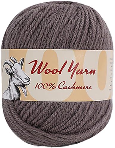100% Cashmere Wool Yarn (Pack of 10) by Yonkey Monkey 500gr Imported Knitting Crochet (Dark Grey 18) - color: Dark Grey 18