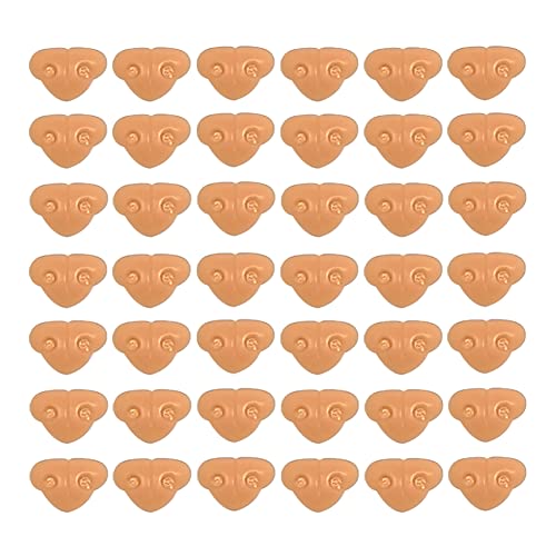100 Pcs 10mm Plastic Cat Noses Safety Noses Craft Triangle Nose with Washerss for Stuffed Animals Making