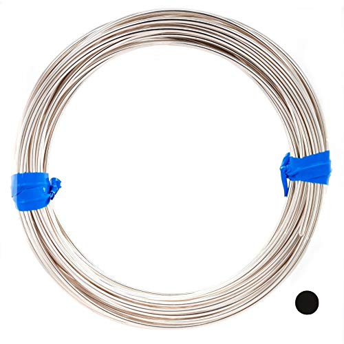 CRAFT WIRE 16 Gauge, 925 Sterling Silver Wire (Round) Half Hard Made in USA - 1 Ounce (7.5FT) | Sterling Silver Wire for Jewelry Making, Wire Wrapping, Solid 925 Sterling Silver, High Quality Made in USA - size: 16 Gauge, style: 1 Ounce
