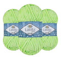 LaVita Velur Chenille Yarn – Soft Chunky Polyester Yarn for Knitting & Crochet, 10.5 oz (300g), 394 Yards, Anti-Pilling, for Blankets, Amigurumi & Baby Projects, 3 Pack - color: 8149