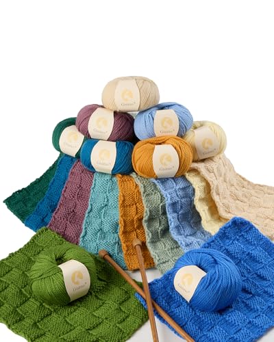 100% Merino Wool Yarn 3-Ply Luxurious and Soft Yarn for Hand Knitting & Crocheting (Christmas Green,1Ball) - color: Christmas Green, size: 1ball