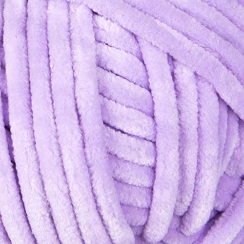 Yarn Art Dolce Yarn 100% MicroPolyester Velvet Blanket Amigurumi Super Bulky :6 Baby Chenille Yarn (1 Skein, 744-LILAC) - color: 744-LILAC