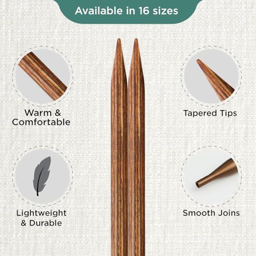 KnitPro Ginger Interchangeable Circular Needles 5" (13cm) | US Size 10.5 (6.5mm) - size: US 10.5 (6.5mm)