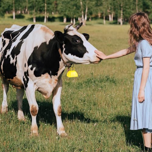 15 Pack 3 Inch Metal Cowbell Noisemaker Cheering Bell Yellow Cowbells for Sporting Events Bulk Loud Cow Bell with Handles, Small Hand Percussion Cowbells for Cheering, Football Games, Weddings - color: Yellow